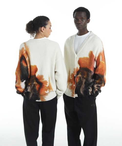 Y-3 GRAPHIC KNIT CARDIGAN（ニット/セーター）｜Y-3