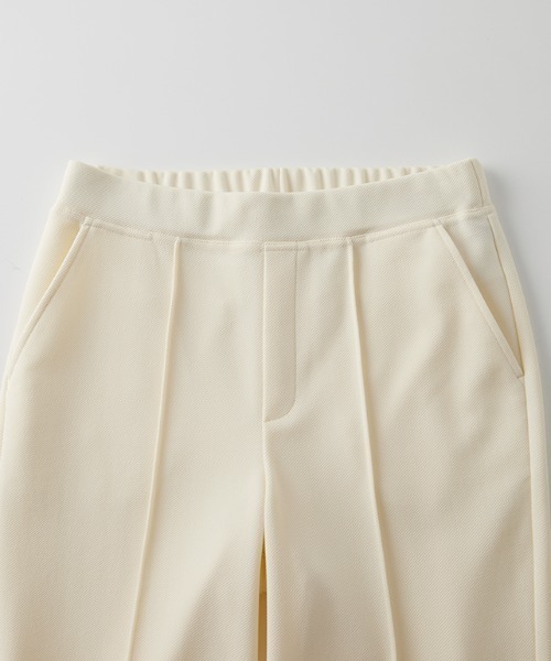 RANAN（ラナン）の「すっきりシルエット！ジャージー素材ピンタックフレアパンツ（その他パンツ・レディース・ブラック/アイボリー/ブラウン・S/M/L/LL）」の14枚目の写真