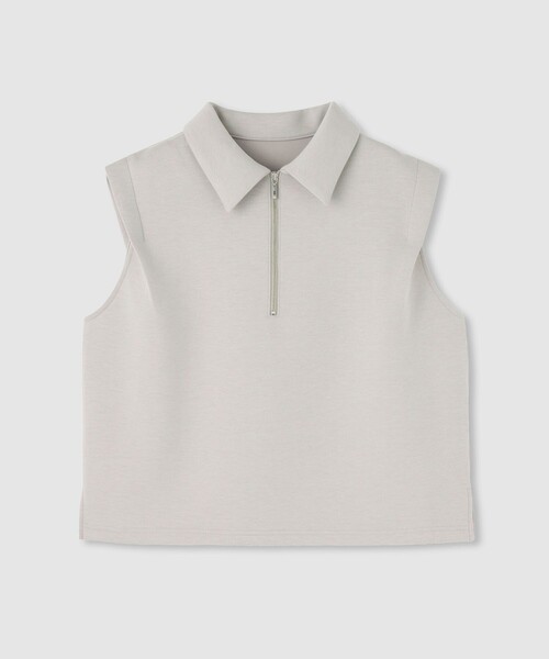 allureville（アルアバイル）の「ハーフＺＩＰプルオーバー（Tシャツ/カットソー・レディース・ブラック/グレー系その他・2）」の2枚目の写真