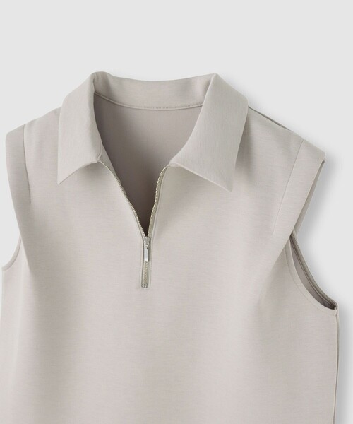 allureville（アルアバイル）の「ハーフＺＩＰプルオーバー（Tシャツ/カットソー・レディース・ブラック/グレー系その他・2）」の4枚目の写真