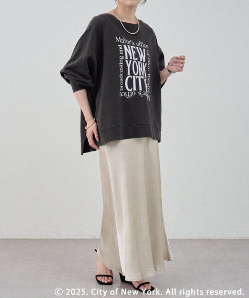 ✨完売　NYC × GOOD ROCK SPEED/ロゴ スエット emmi×GOOD ROCK SPEED×NYC】クルーネックロゴスウエット