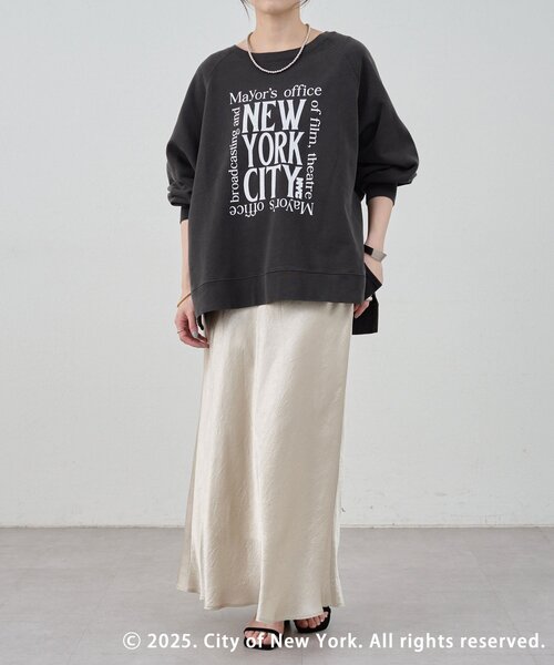 【新品】<GOOD ROCK SPEED> NYCスウェット GOOD ROCK SPEED】NYCプリントダンボールフードスウェット