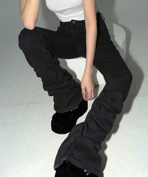 【THEAIRTOWN】solitude striped bootcut ブーツカットパンツ★ ソリチュード ストライプ ブーツカット - THEAIRTOWN | 60