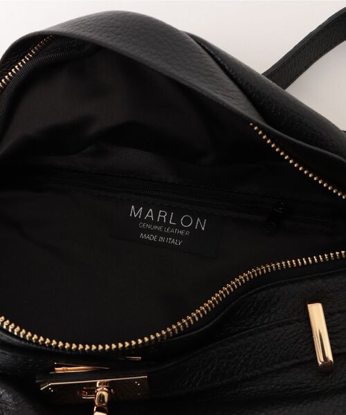 MARLON FIRENZE（マーロンフィレンツェ）の「【MARLON】ボディバッグ ウェストポーチ ウェストバッグ　本革　スエード（ボディバッグ/ウエストポーチ・レディース・ブラック/ベージュ系その他・FREE）」の5枚目の写真
