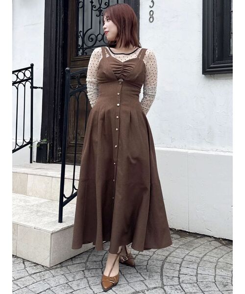 dazzlin ワンピース セール】ブラトップレイヤードワンピース（ワンピース