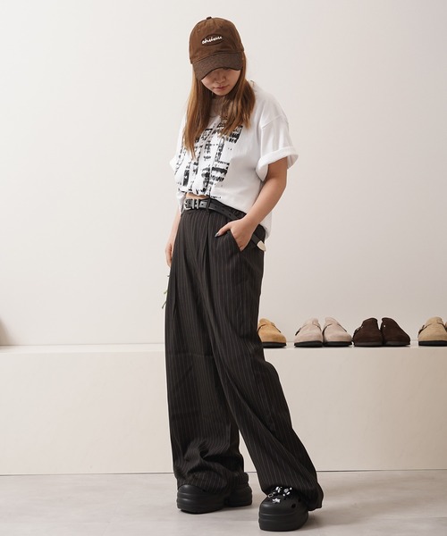 Laufer（ロイファー）の「【Laufer】 NOISE ロゴ コンパクトTシャツ / NOISE S/S Tee（Tシャツ/カットソー・メンズ・ホワイト/ブラック/スミクロ・M/L）」の9枚目の写真