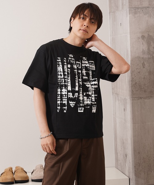 Laufer（ロイファー）の「【Laufer】 NOISE ロゴ コンパクトTシャツ / NOISE S/S Tee（Tシャツ/カットソー・メンズ・ホワイト/ブラック/スミクロ・M/L）」の21枚目の写真