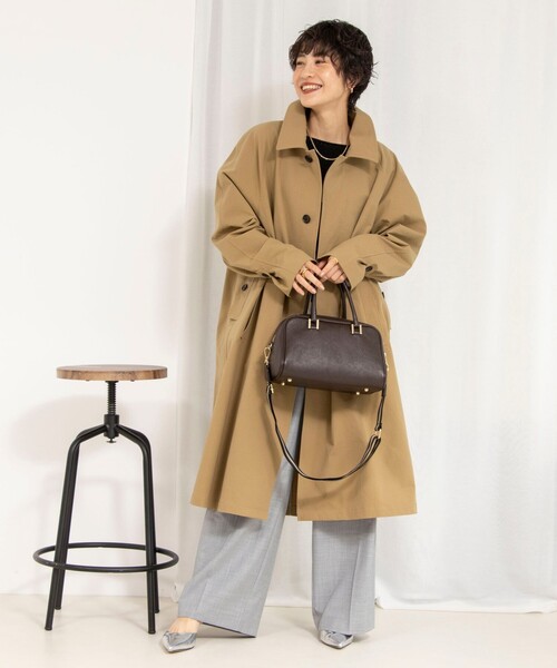 NOLLEY’S（ノーリーズ）の「NMPバルマカーンコート（ダッフルコート・レディース・ベージュ・M）」の2枚目の写真