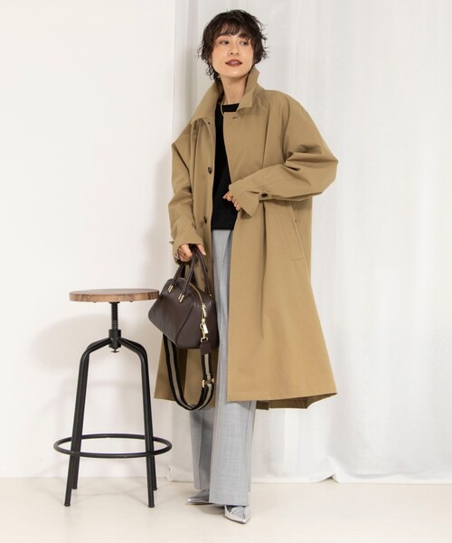 NOLLEY’S（ノーリーズ）の「NMPバルマカーンコート（ダッフルコート・レディース・ベージュ・M）」の3枚目の写真
