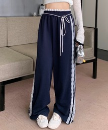 Teem Store（チームストア）の「【秋冬新作】サイドレースウエスト紐付きスウェットパンツ（スウェットパンツ・レディース）」