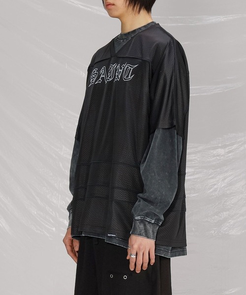 SAINTPAIN（セイントペイン）の「【UNISEX】SAINTPAIN／96 RUGBYジャージ（ジャージ・メンズ・ブラック・MEDIUM）」の9枚目の写真