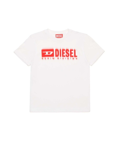 DIESEL KIDS（ディーゼルキッズ）の「DIESEL（ディーゼル）Kids & Junior ブランドロゴ半袖Tシャツカットソー（Tシャツ/カットソー・キッズ・ブルー/ブラック/レッド/ホワイト/ブラック×レッド/ブルー系その他/イエロー・6Y/12Y/14Y/16Y/4Y/8Y/10Y）」の2枚目の写真