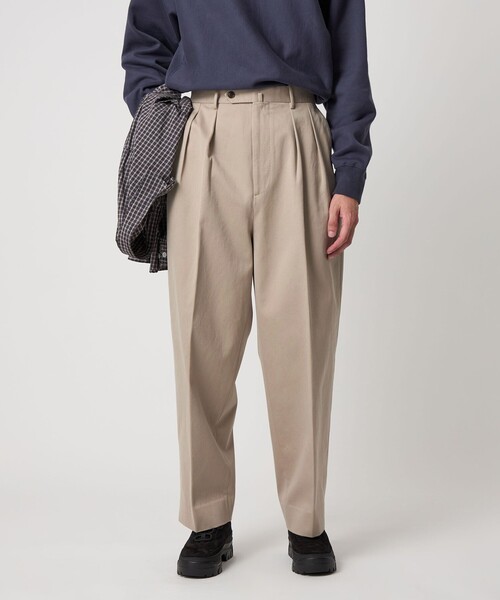 【新品未使用】Steven Alanニドム ツープリーツ ドレス トラウザーズ Steven Alan＞ ウエポン ニドム イン ツープリーツ ドレス トラウザー