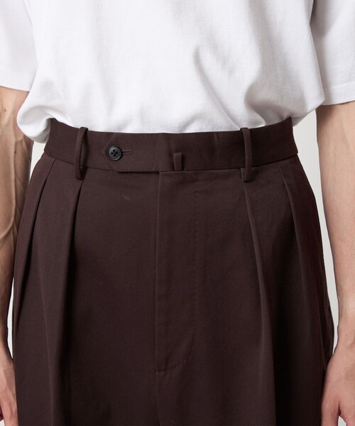 Steven Alan＞ ウエポン ニドム イン ツープリーツ ドレス トラウザー