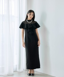 darial | 【darial】dot flare high neck dress ドット フレア ハイネック ドレス お呼ばれ 結婚式 二次会 成人式 同窓会 セレモニードレス パーティドレス オケージョンドレス(ドレス)