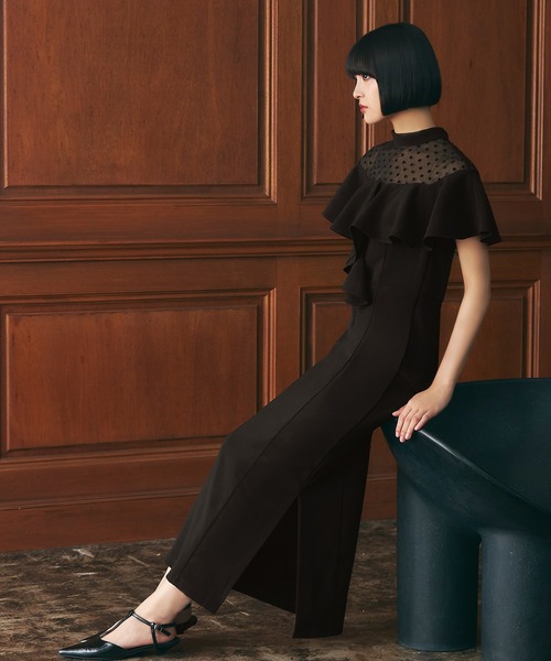 darial(ダリアル)の「【darial】誰からも好かれるきれいめ可愛い / dot flare high neck dress ドット フレア ハイネック ドレス お呼ばれ 結婚式 二次会 成人式 同窓会 セレモニードレス パーティドレス オケージョンドレス(ドレス・レディース・ブラック/モカ・S/M/L)」の18枚目の写真