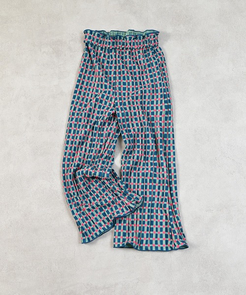 MARKEY'S（マーキーズ）の「ギンガムプリーツフレアパンツ（その他パンツ・キッズ・ブラック系その他/ベージュ系その他/グリーン系その他・120/110/100/90/150/140/130）」の5枚目の写真