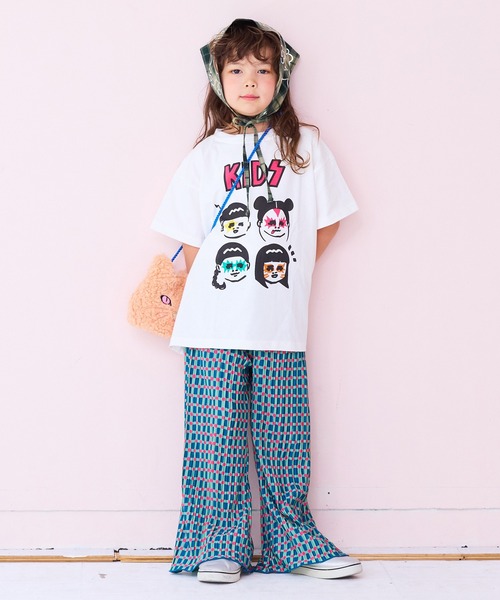 MARKEY'S（マーキーズ）の「ギンガムプリーツフレアパンツ（その他パンツ・キッズ・ブラック系その他/ベージュ系その他/グリーン系その他・120/110/100/90/150/140/130）」の6枚目の写真