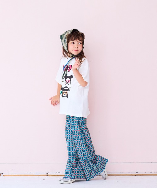 MARKEY'S（マーキーズ）の「ギンガムプリーツフレアパンツ（その他パンツ・キッズ・ブラック系その他/ベージュ系その他/グリーン系その他・120/110/100/90/150/140/130）」の7枚目の写真