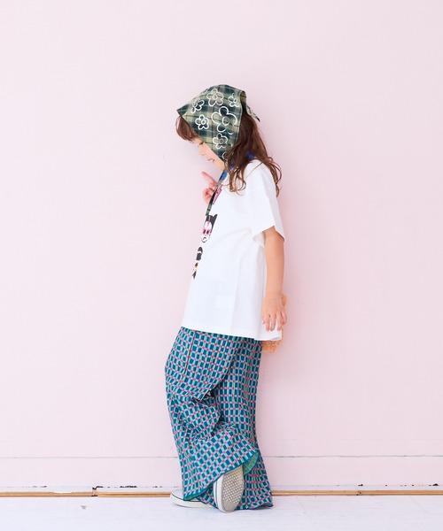 MARKEY'S（マーキーズ）の「ギンガムプリーツフレアパンツ（その他パンツ・キッズ・ブラック系その他/ベージュ系その他/グリーン系その他・120/110/100/90/150/140/130）」の8枚目の写真