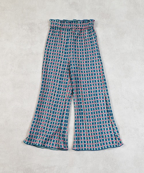 MARKEY'S（マーキーズ）の「ギンガムプリーツフレアパンツ（その他パンツ・キッズ・ブラック系その他/ベージュ系その他/グリーン系その他・120/110/100/90/150/140/130）」の16枚目の写真