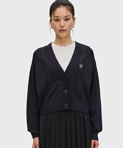 セール】Cable Knit Cardigan／ケーブルニットカーディガン