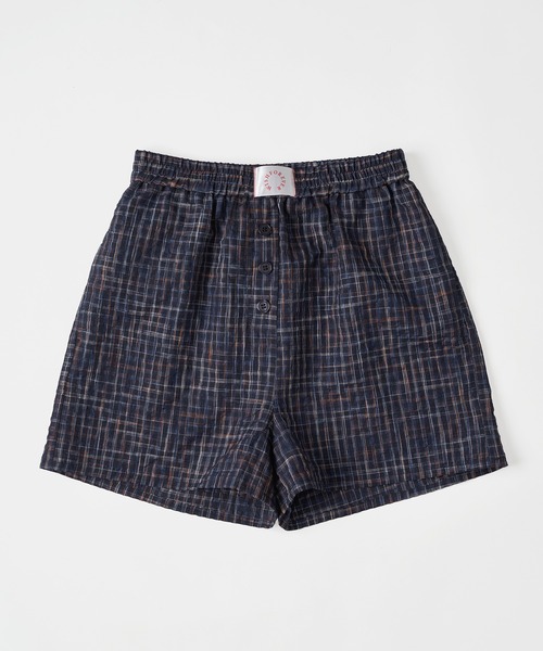 WISH FOR EVER（ウィッシュフォーエバー）の「ASSORT SEERSUCKER TRUNKS / アソートシアサッカートランクス（その他パンツ・メンズ・ネイビー系/ブラウン系/ストライプ・SMALL/MEDIUM）」の3枚目の写真