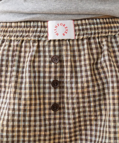 WISH FOR EVER（ウィッシュフォーエバー）の「ASSORT SEERSUCKER TRUNKS / アソートシアサッカートランクス（その他パンツ・メンズ・ネイビー系/ブラウン系/ストライプ・SMALL/MEDIUM）」の19枚目の写真