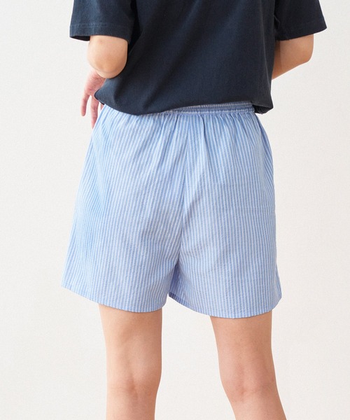 WISH FOR EVER（ウィッシュフォーエバー）の「ASSORT SEERSUCKER TRUNKS / アソートシアサッカートランクス（その他パンツ・メンズ・ネイビー系/ブラウン系/ストライプ・SMALL/MEDIUM）」の8枚目の写真