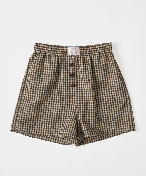 WISH FOR EVER（ウィッシュフォーエバー）の「ASSORT SEERSUCKER TRUNKS / アソートシアサッカートランクス（その他パンツ・メンズ・ネイビー系/ブラウン系/ストライプ・SMALL/MEDIUM）」の21枚目の写真