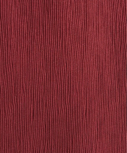 INTERPLANET（インタープラネット）の「ウェーブジャガードナロースカート（スカート・レディース・ブラック/ダークブラウン/ボルドー・FREE）」の10枚目の写真