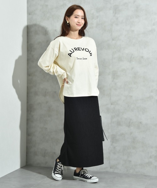 INTERPLANET（インタープラネット）の「ウェーブジャガードナロースカート（スカート・レディース・ブラック/ダークブラウン/ボルドー・FREE）」の11枚目の写真