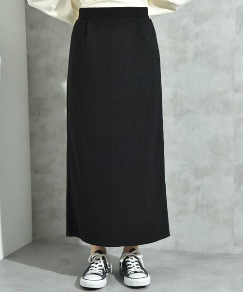 INTERPLANET（インタープラネット）の「ウェーブジャガードナロースカート（スカート・レディース・ブラック/ダークブラウン/ボルドー・FREE）」の18枚目の写真