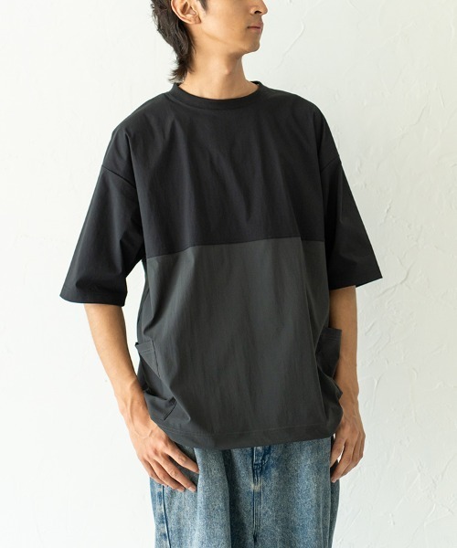 HORIZON DREAM(ホライゾンドリーム)の「速乾布帛キャリーポケットTシャツ(Tシャツ/カットソー・メンズ・ブラック/ホワイト・LARGE/MEDIUM)」の21枚目の写真