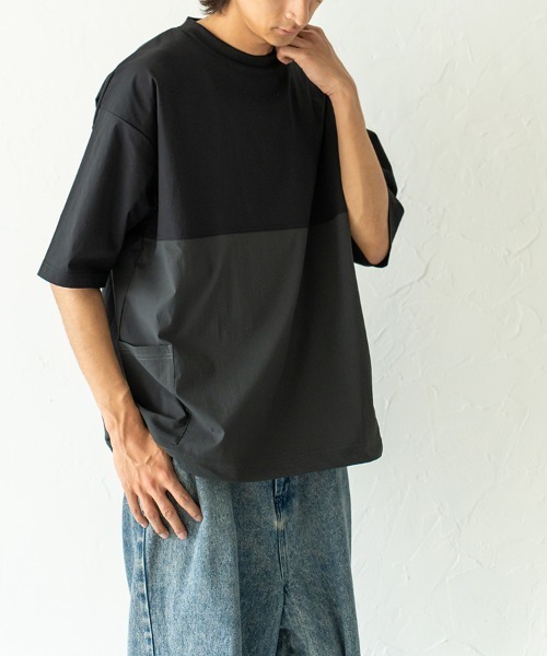 HORIZON DREAM(ホライゾンドリーム)の「速乾布帛キャリーポケットTシャツ(Tシャツ/カットソー・メンズ・ブラック/ホワイト・LARGE/MEDIUM)」の22枚目の写真