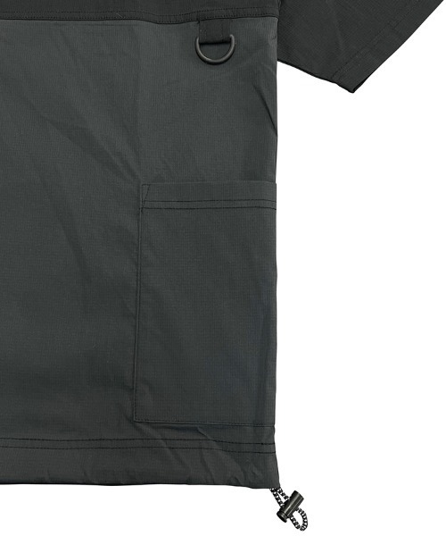 HORIZON DREAM(ホライゾンドリーム)の「速乾布帛キャリーポケットTシャツ(Tシャツ/カットソー・メンズ・ブラック/ホワイト・LARGE/MEDIUM)」の5枚目の写真