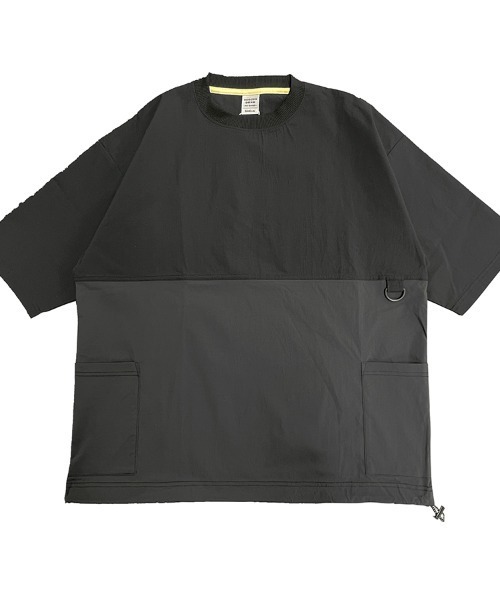 HORIZON DREAM(ホライゾンドリーム)の「速乾布帛キャリーポケットTシャツ(Tシャツ/カットソー・メンズ・ブラック/ホワイト・LARGE/MEDIUM)」の7枚目の写真