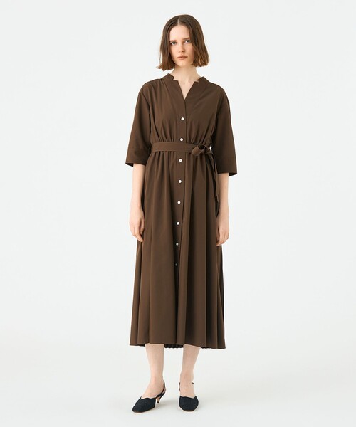 スパンブロード シャツワンピース（シャツワンピース）｜BALLSEY