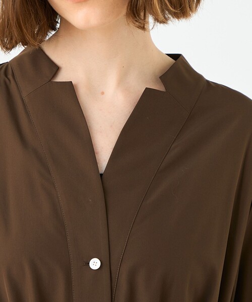 スパンブロード シャツワンピース（シャツワンピース）｜BALLSEY