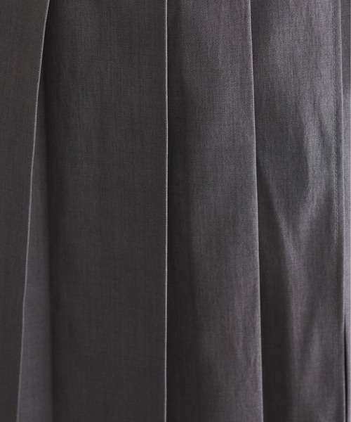 ANGIE（アンジー）の「【セットアイテム/単品着用可能】ラッププリーツスカート付き スラックスパンツ（スラックス・レディース・ブラック/チャコール・FREE）」の14枚目の写真