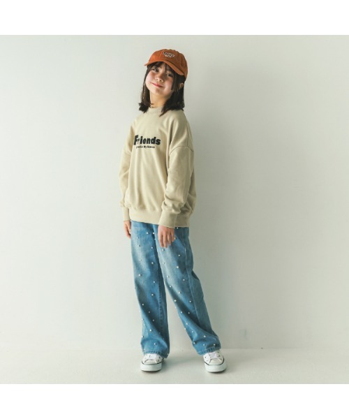 jeans-b（ジーンズベー）の「ジーンズベー FRIENDS　トレーナー（スウェット・キッズ・サンドベージュ/ベージュ/チャコールグレー・150cm/140cm/160cm/130cm）」の11枚目の写真