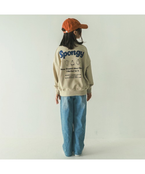 jeans-b（ジーンズベー）の「ジーンズベー FRIENDS　トレーナー（スウェット・キッズ・サンドベージュ/ベージュ/チャコールグレー・150cm/140cm/160cm/130cm）」の12枚目の写真