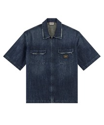 Guess（ゲス）の「GUESS Originals Denim Zip Ss Shirt 半袖シャツ（シャツ/ブラウス）」