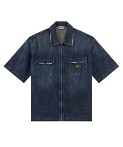 GUESS Originals Denim Zip Ss Shirt