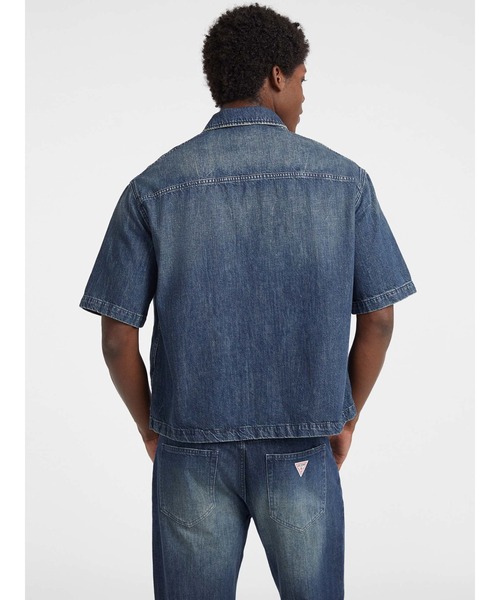 GUESS Originals Denim Zip Ss Shirt 半袖シャツ | GUESS(ゲス) JAPAN