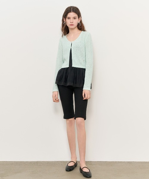 GENERAL IDEA(ジェネラルアイデア)の「GENERAL IDEA/ジェネラルアイディア glitter knit cardigan ニットカーディガン 冬服(カーディガン/ボレロ・レディース・ブラック/グリーン・S/M/L)」の16枚目の写真