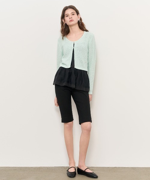 GENERAL IDEA(ジェネラルアイデア)の「GENERAL IDEA/ジェネラルアイディア glitter knit cardigan ニットカーディガン 冬服(カーディガン/ボレロ・レディース・ブラック/グリーン・S/M/L)」の18枚目の写真