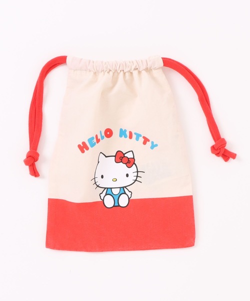 Ungrid(アングリッド)の「【ハローキティーコラボ】ロゴデザイン巾着ポーチ(ポーチ・レディース・アイボリー・FREE)」の1枚目の写真