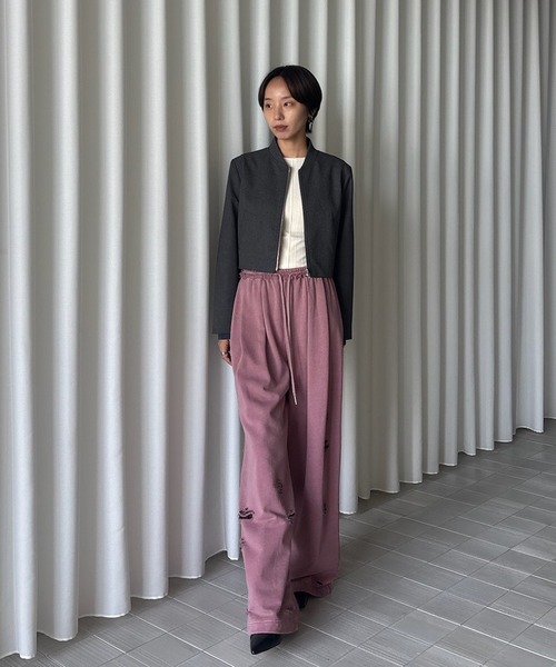 AMERI キルディングパンツ セール】CALENDERING STRAIGHT PANTS（その他パンツ）｜Ameri