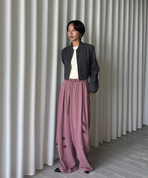 SULFUR DYEING WIDE SWEAT PANTS（スウェットパンツ）｜Ameri